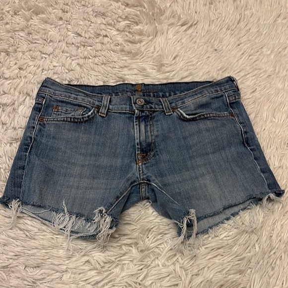 7 For All Mankind Pants - 7 for all mankind cut-off Jean shorts size 29